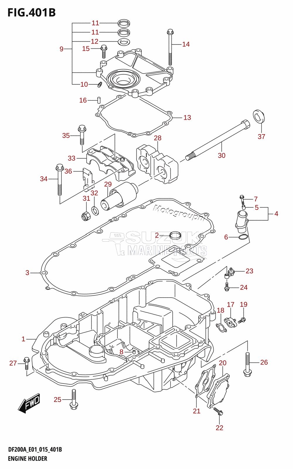 ENGINE HOLDER (DF200AZ)