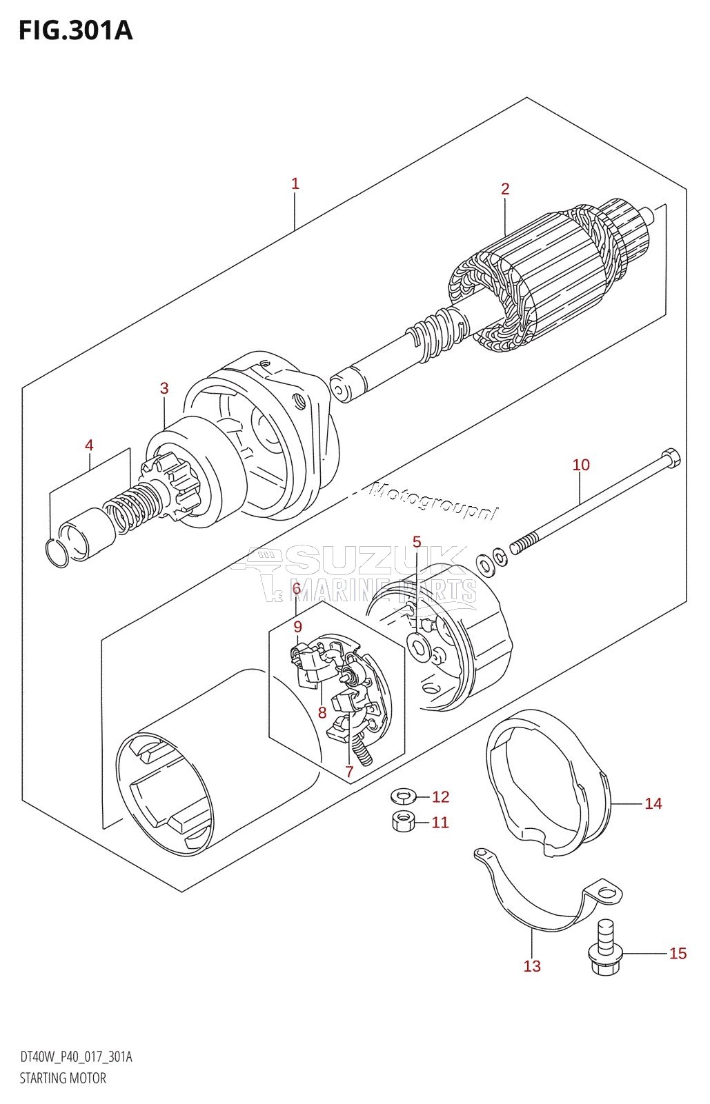 STARTING MOTOR (DT40W:P40)