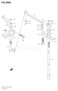 14001Z-421001 (2004) 140hp E03-USA (DF140ZK4) DF140Z drawing CLUTCH SHAFT (K2,K3)