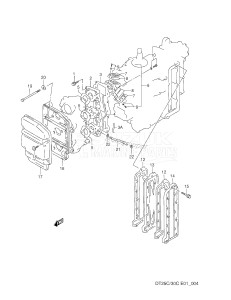 DT25C From 02507-901005 ()  1989 drawing INLET CASE