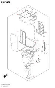 DF70A From 07003F-610001 (E01 E40)  2016 drawing OPT:GASKET SET