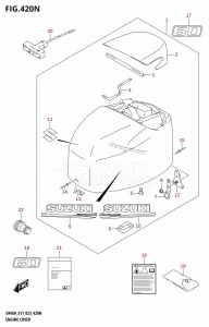 DF60A From 06003F-240001 (E11 E40)  2022 drawing ENGINE COVER ((DF60A,DF60AVT):E03:020)