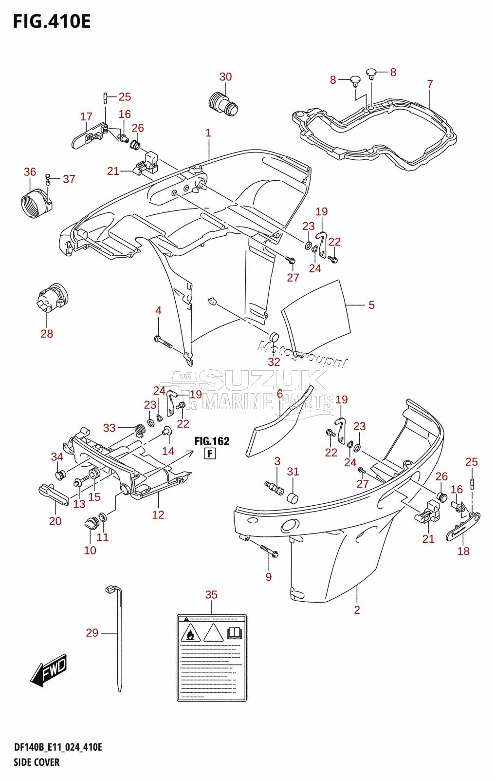 SIDE COVER (DF115BT,DF115BZ,DF140BT,DF140BZ)