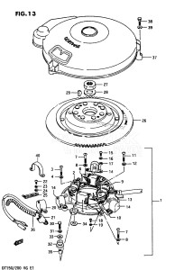 DT150 From 15001-601001 till 602891 ()  1986 drawing MAGNETO