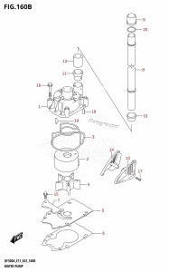 DF250A From 25003P-140001 (E11 E40)  2021 drawing WATER PUMP (E40)