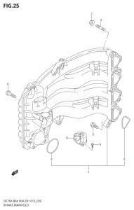 09003F-210001 (2012) 90hp E01 E40-Gen. Export 1 - Costa Rica (DF90A  DF90AT / DF90ATH  DF90ATH) DF90A drawing INTAKE MANIFOLD