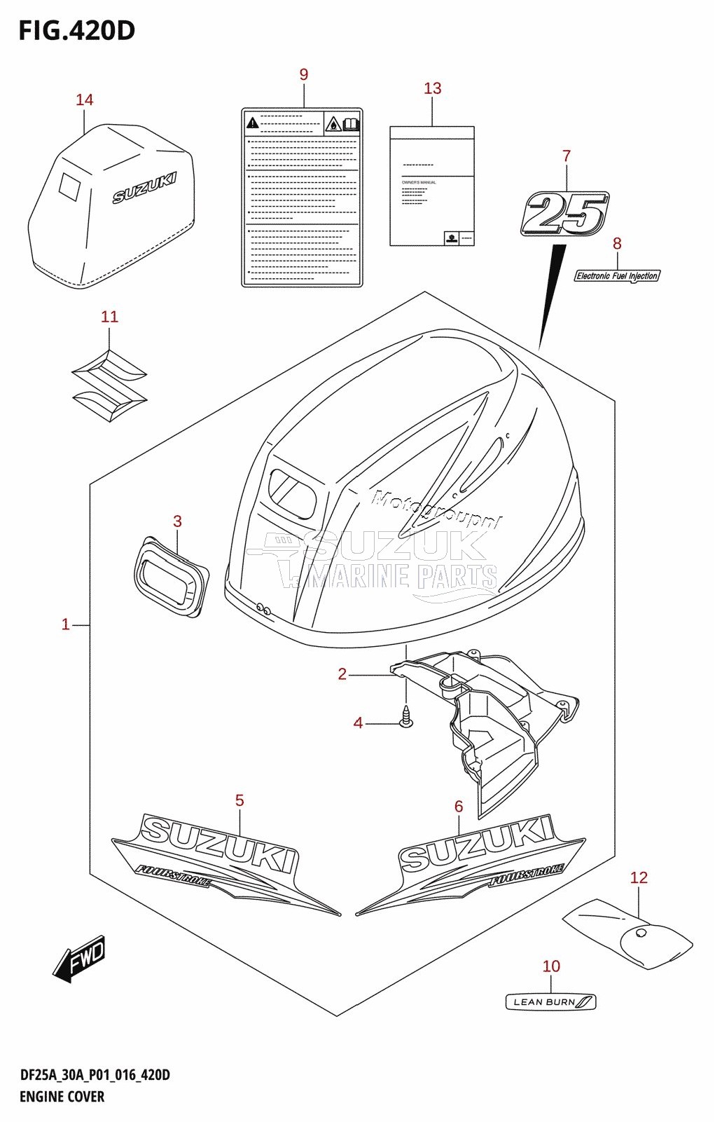 ENGINE COVER (DF25ATH:P01)