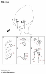 DF115BT From 11506F-440001 (E11 - E40)  2024 drawing PTT SWITCH /​ ENGINE CONTROL UNIT (DF100C)