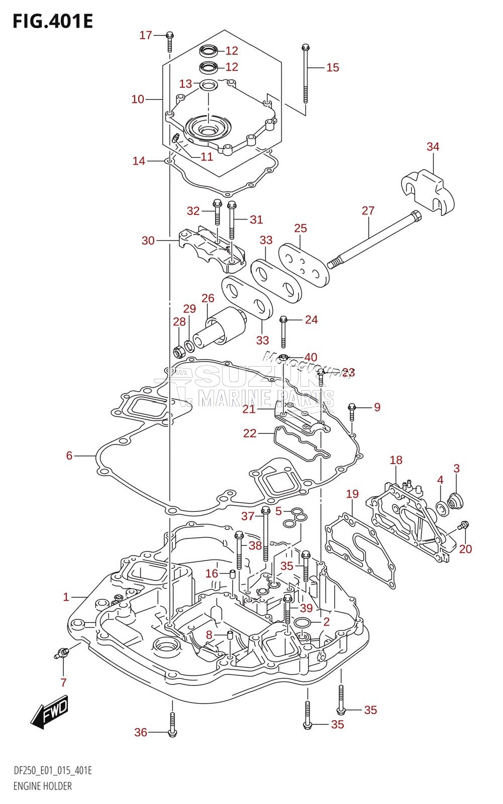 ENGINE HOLDER (DF225T:E01)