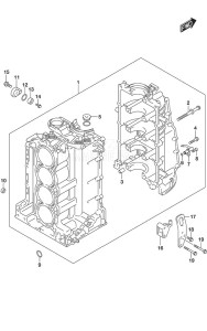 DF 175 drawing Cylinder Block