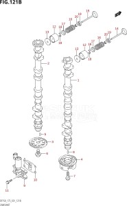 15002Z-010001 (2010) 150hp E01-Gen. Export 1 (DF150ZK10) DF150Z drawing CAMSHAFT (DF175T,DF175Z)