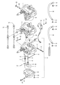 DT65 From 06502-131001 ()  1991 drawing CARBURETOR (DT55)