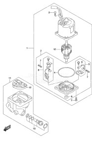 Outboard DF 140A drawing PTT Motor