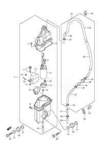 Outboard DF 175 drawing Fuel Vapor Separator