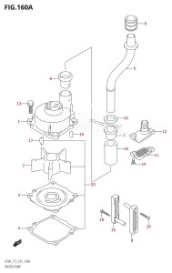 DF90 From 09001F-510001 (E01)  2005 drawing WATER PUMP ((DF90T,DF115T):(K1,K2,K3,K4,K5,K6))