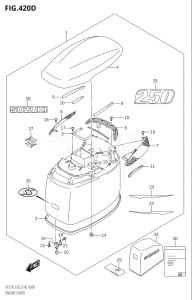 25003Z-810001 (2018) 250hp E03 E40-USA - Costa Rica () DF250Z drawing ENGINE COVER (DF250ST)