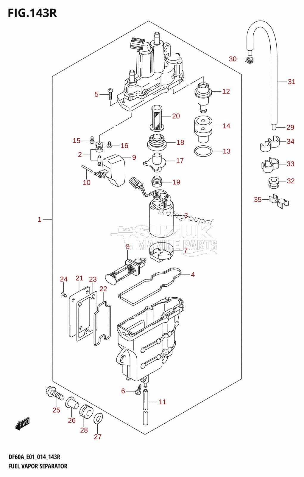 FUEL VAPOR SEPARATOR (DF60AVT:E01)