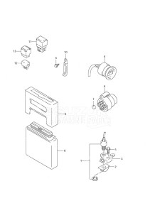 DF 140 drawing PTT Switch Engine Control Unit (2002 & 2003)