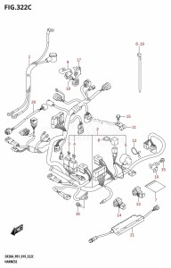 DF20A From 02002F-240001 (E01 E40)  2022 drawing HARNESS (DF9.9BT,DF15AT,DF20AT)