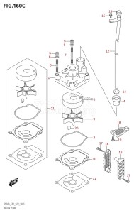 DF60A From 06002F-040001 (E01 E40)  2020 drawing WATER PUMP (DF60A:E01)