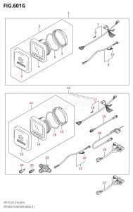 DF175ZG From 17502Z-610001 (E01 E40)  2016 drawing OPT:MULTI FUNCTION GAUGE (1) (DF175ZG:E01)