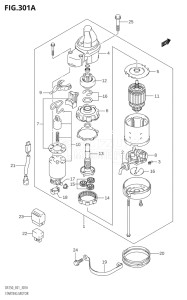 20001Z-780001 (2007) 200hp E01 E40-Gen. Export 1 - Costa Rica (DF200WZK7  DF200ZK7) DF200Z drawing STARTING MOTOR