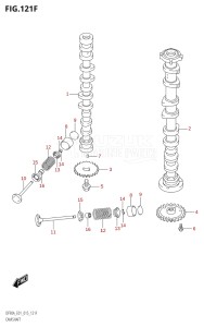 08002F-510001 (2005) 80hp E40 E01- (DF80A) DF80A drawing CAMSHAFT (DF80A:E40)