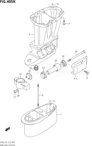 05003F-410001 (2014) 50hp E01-Gen. Export 1 (DF50A  DF50ATH) DF50A drawing DRIVE SHAFT HOUSING (DF60AQH:E40)