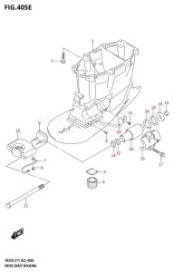 DF200Z From 20002Z-240001 (E01 E40)  2022 drawing DRIVE SHAFT HOUSING (DF250ST:X-TRANSOM)