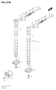 DF175Z From 17502Z-510001 (E03)  2015 drawing CAMSHAFT (DF150TG:E03)