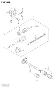 00992F-680001 (2006) 9.9hp P01-Gen. Export 1 (DF9.9K6  DF9.9RK6) DF9.9 drawing OPT:RECEPTACLE SET (K4)