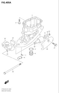 14003Z-510001 (2005) 140hp E03-USA (DF140AZ) DF140AZ drawing DRIVE SHAFT HOUSING (DF100AT:E03)