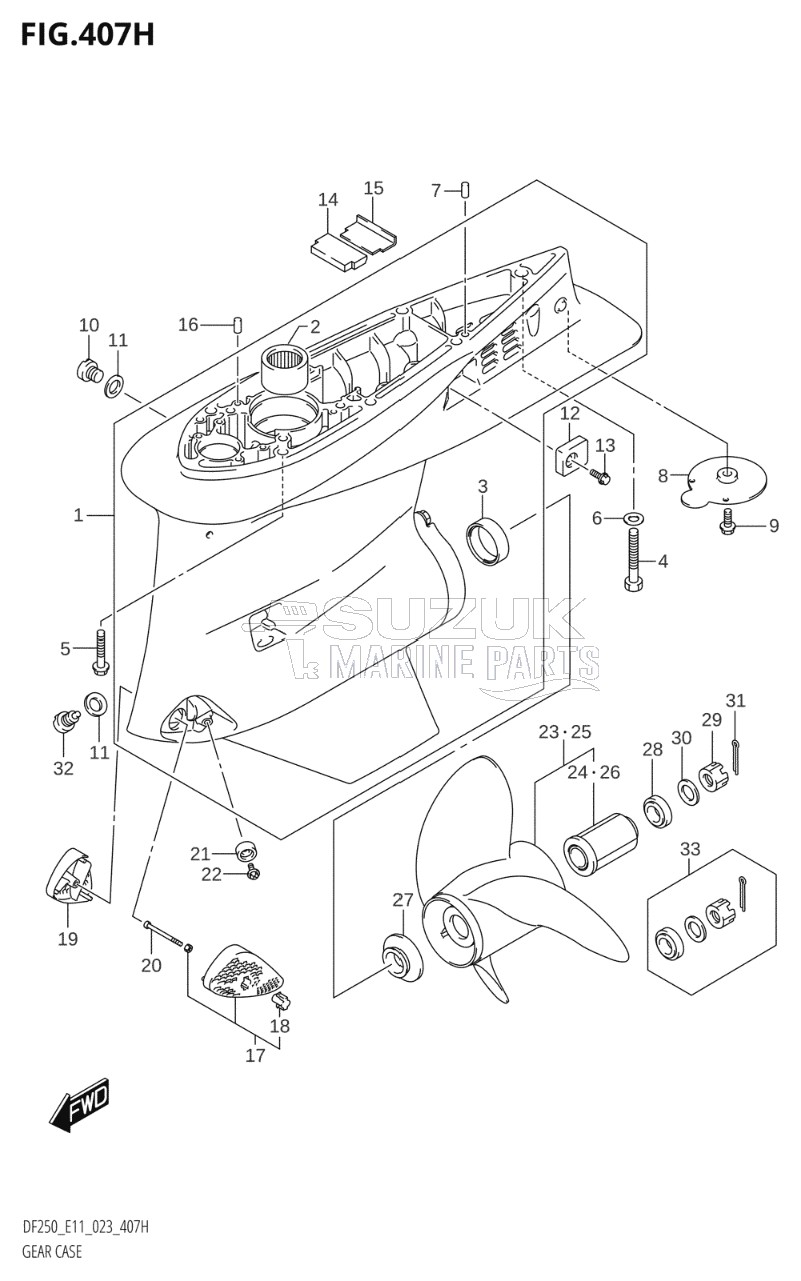 GEAR CASE (DF250ST:023)