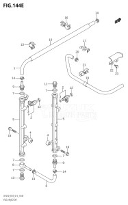 25004F-310001 (2013) 250hp E03-USA (DF250ST) DF250ST drawing FUEL INJECTOR (DF250T:E03)