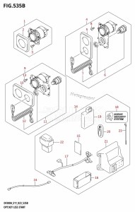 DF250A From 25003P-340001 (E11 E40)  2023 drawing OPT:KEY LESS START (022,023)