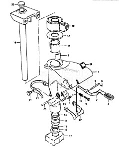 DT9.9 From D-10001 ()  1983 drawing SWIVEL BRACKET