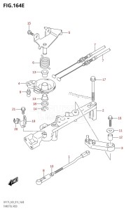 DF150ZG From 15002Z-510001 (E03)  2015 drawing THROTTLE ROD (DF150ST:E03)