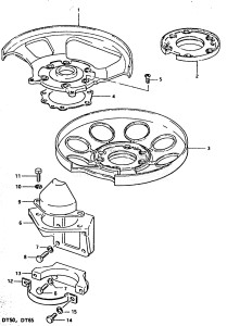 DT50M From 5002-001001 ()  1986 drawing UPPER OIL SEAL HOUSING