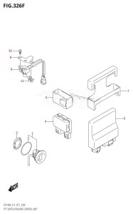 DF115AST From 11504F-710001 (E03)  2017 drawing PTT SWITCH /​ ENGINE CONTROL UNIT (DF140AT:E11)