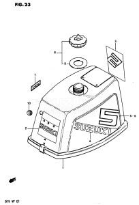 DT5 From 0501-542055 ()  1985 drawing ENGINE COVER 3 (DT5W)