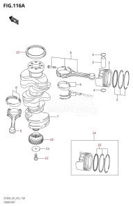 DF250 From 25003F-810001 (E03)  2018 drawing CRANKSHAFT