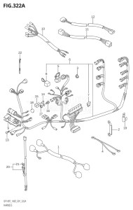 14001F-510001 (2005) 140hp E01 E40-Gen. Export 1 - Costa Rica (DF140TK5  DF140WTK5) DF140 drawing HARNESS