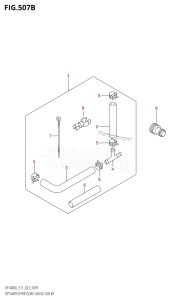 DF140BZG From 14004Z-140001 (E11 E40)  2021 drawing OPT:WATER PRESSURE GAUGE SUB KIT (DF140BG,DF140BZG)