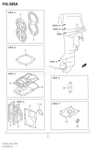 DT30 From 03004-010001 ()  2010 drawing OPT:GASKET SET