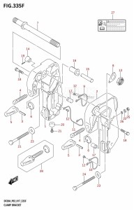 DF9.9B From 00995F-710001 (P03)  2017 drawing CLAMP BRACKET (DF15ATH:P03)