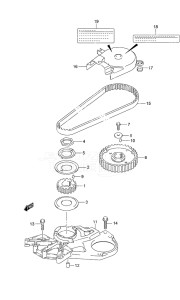 Outboard DF 9.9A drawing Timing Belt w/Remote Control