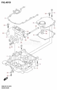 DF60A From 06002F-510001 (E01 E40)  2015 drawing ENGINE HOLDER (DF40AST:E34)