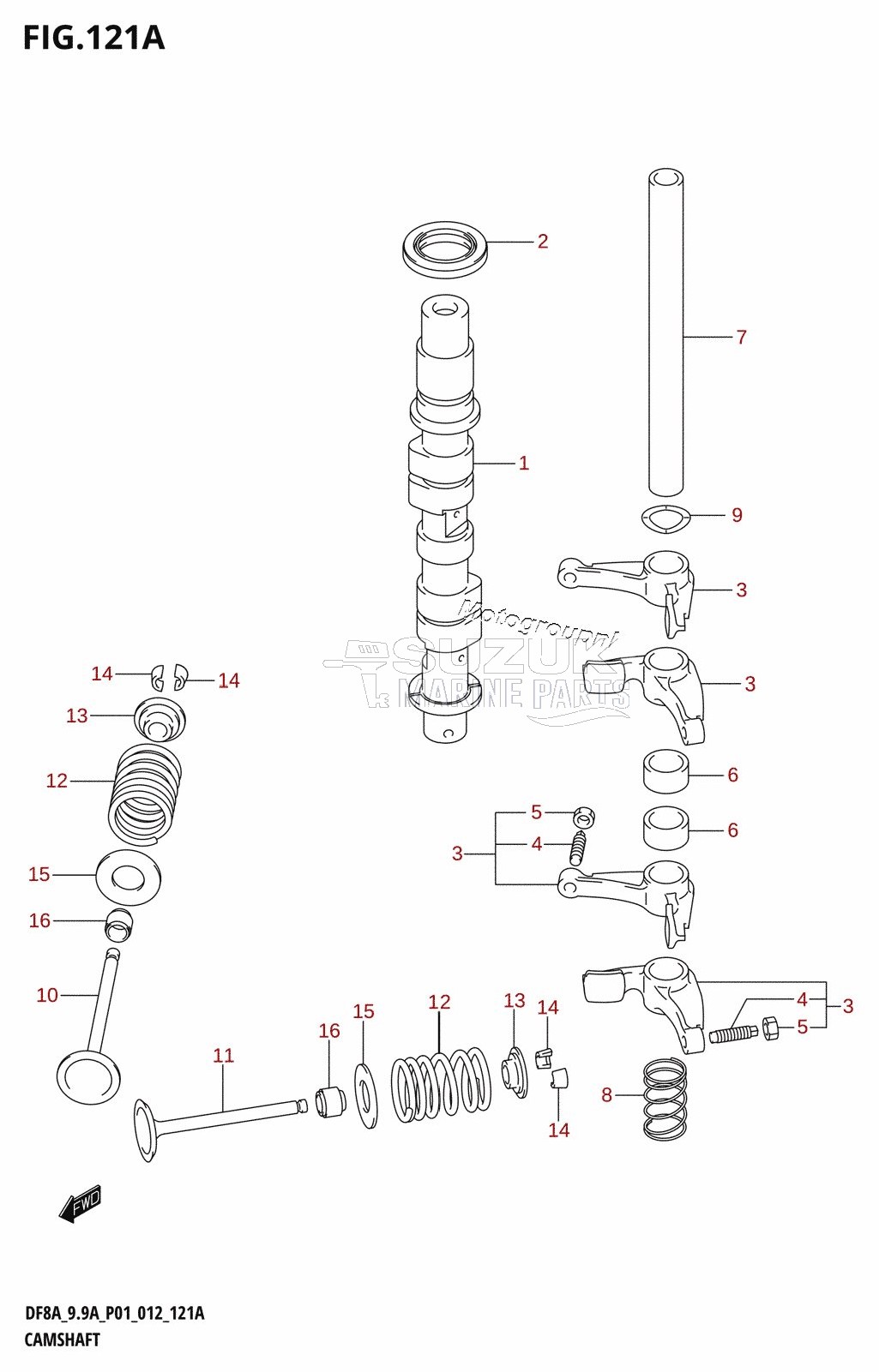 CAMSHAFT (DF8A:P01)