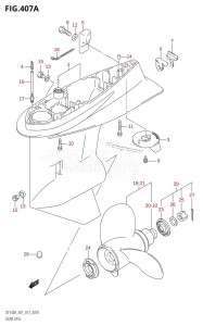 DF140AZ From 14003Z-040001 (E40)  2020 drawing GEAR CASE (DF140AT:E01)