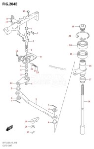 DF175T From 17502F-510001 (E03)  2015 drawing CLUTCH SHAFT (DF175T:E03)